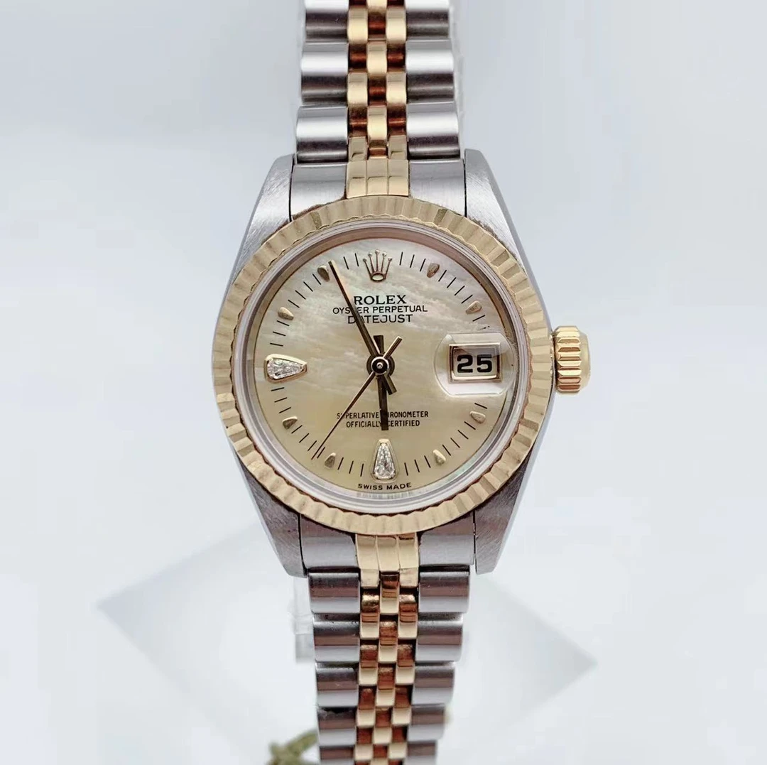 99新 Rolex/劳力士 79173 稀有贝壳盘水滴钻石 全套26表径