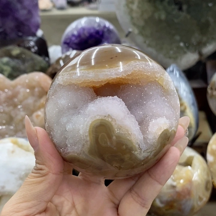 未镶嵌紫晶珠宝半成品