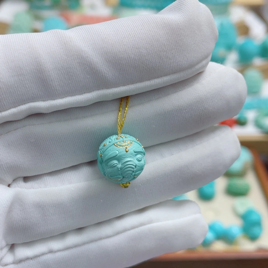 Y***瑶绿松石未镶嵌珠宝奇石