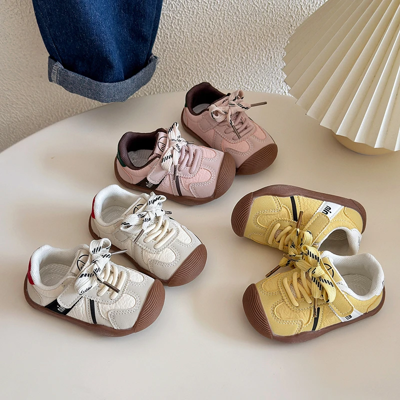 ABC女宝宝鞋婴儿软底学步鞋2025秋季新款男童阿甘鞋儿童运动鞋子