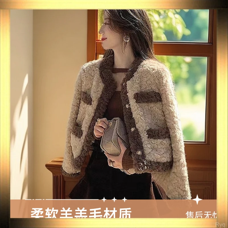 【现货+运险】新款毛毛外套爆款小香风女装外套秋冬款品质上衣棉服