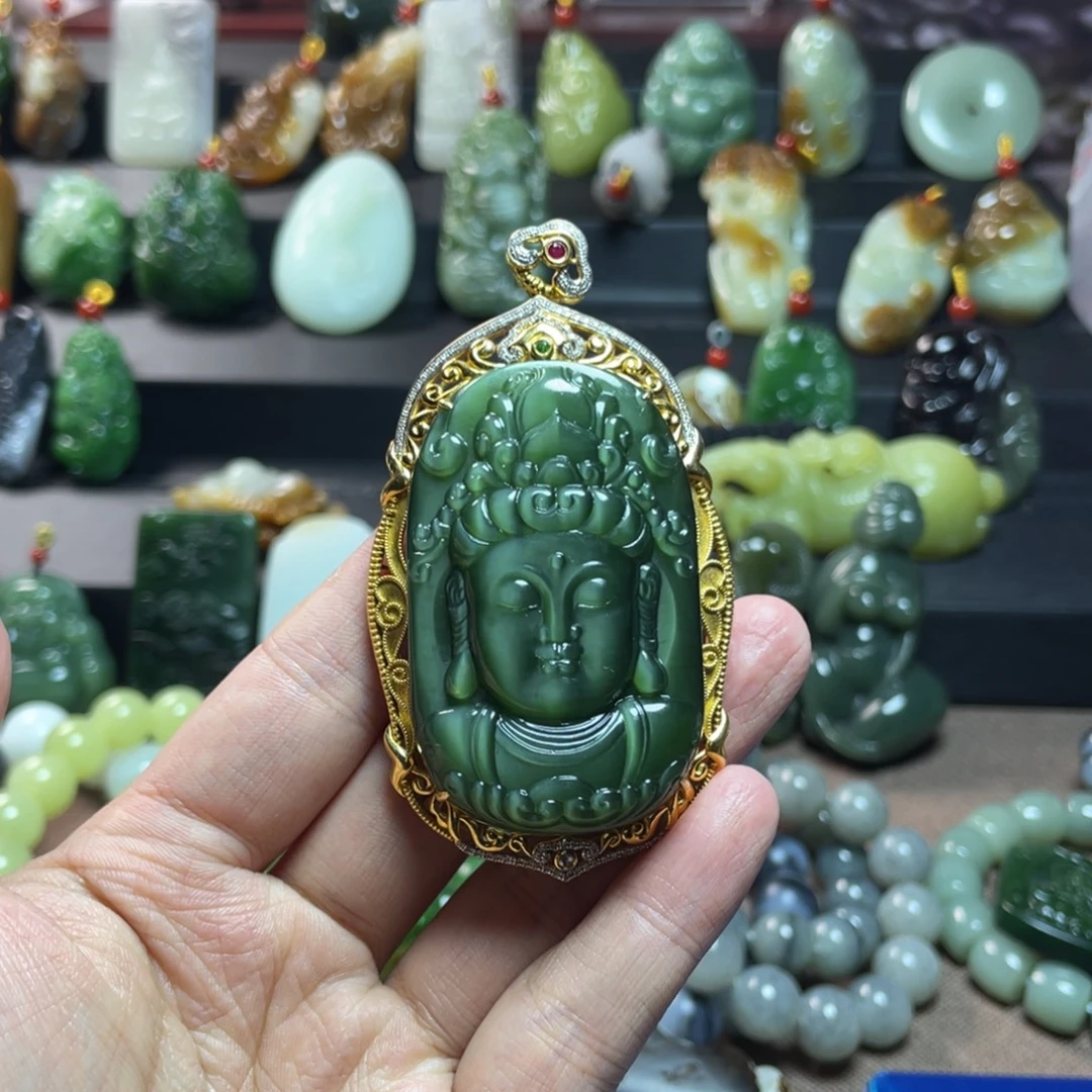 和田玉未镶嵌颈饰