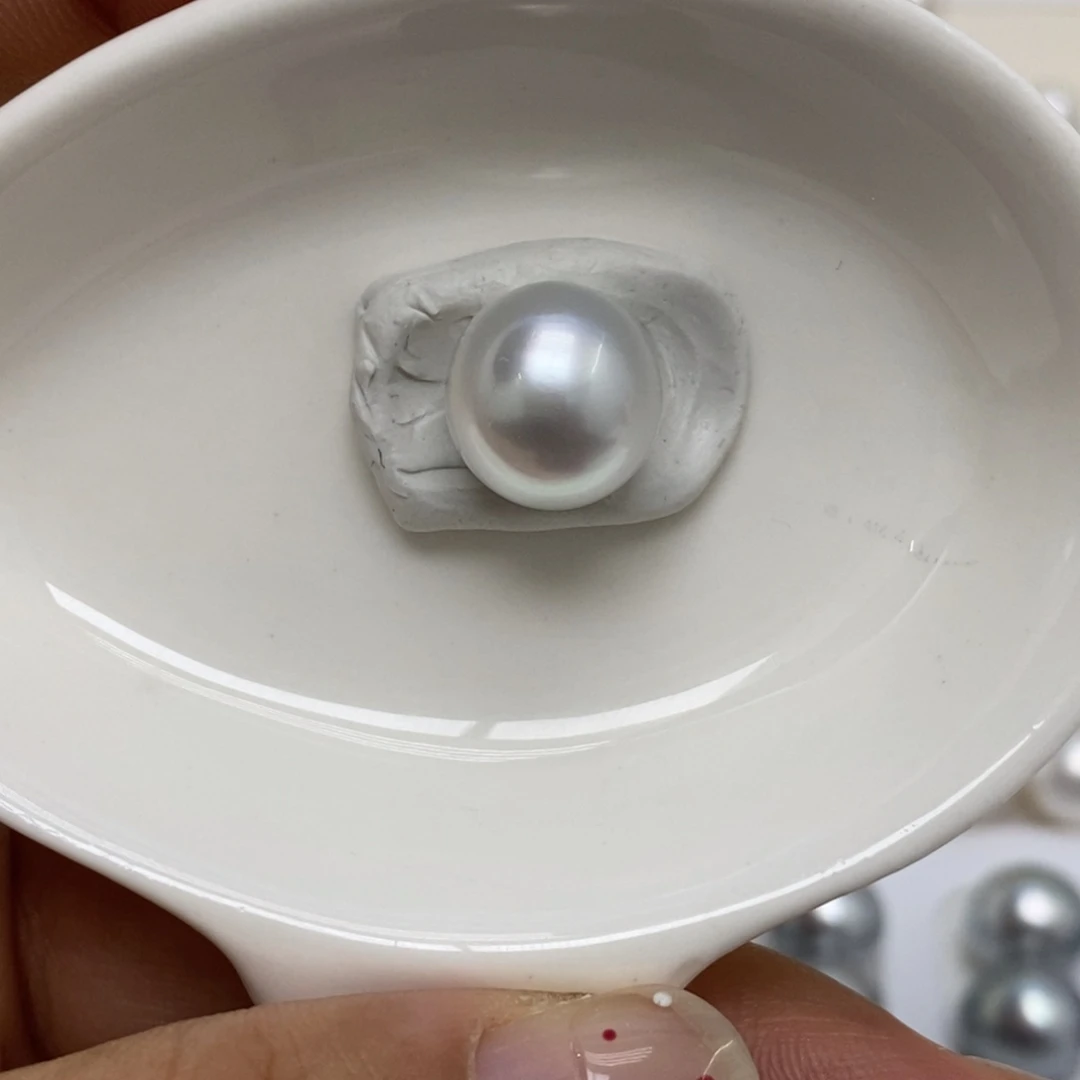 裸珠海水珍珠11.2，近圆无瑕