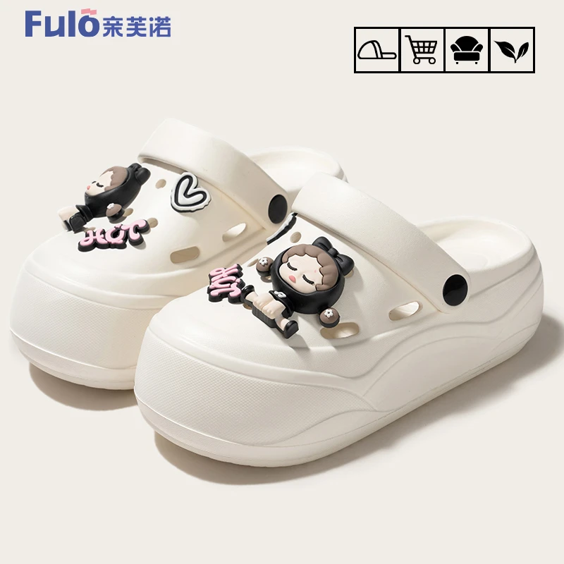 亲芙诺洞洞鞋女2025新夏季外穿防滑踩屎感拖鞋两用开车运动沙滩鞋
