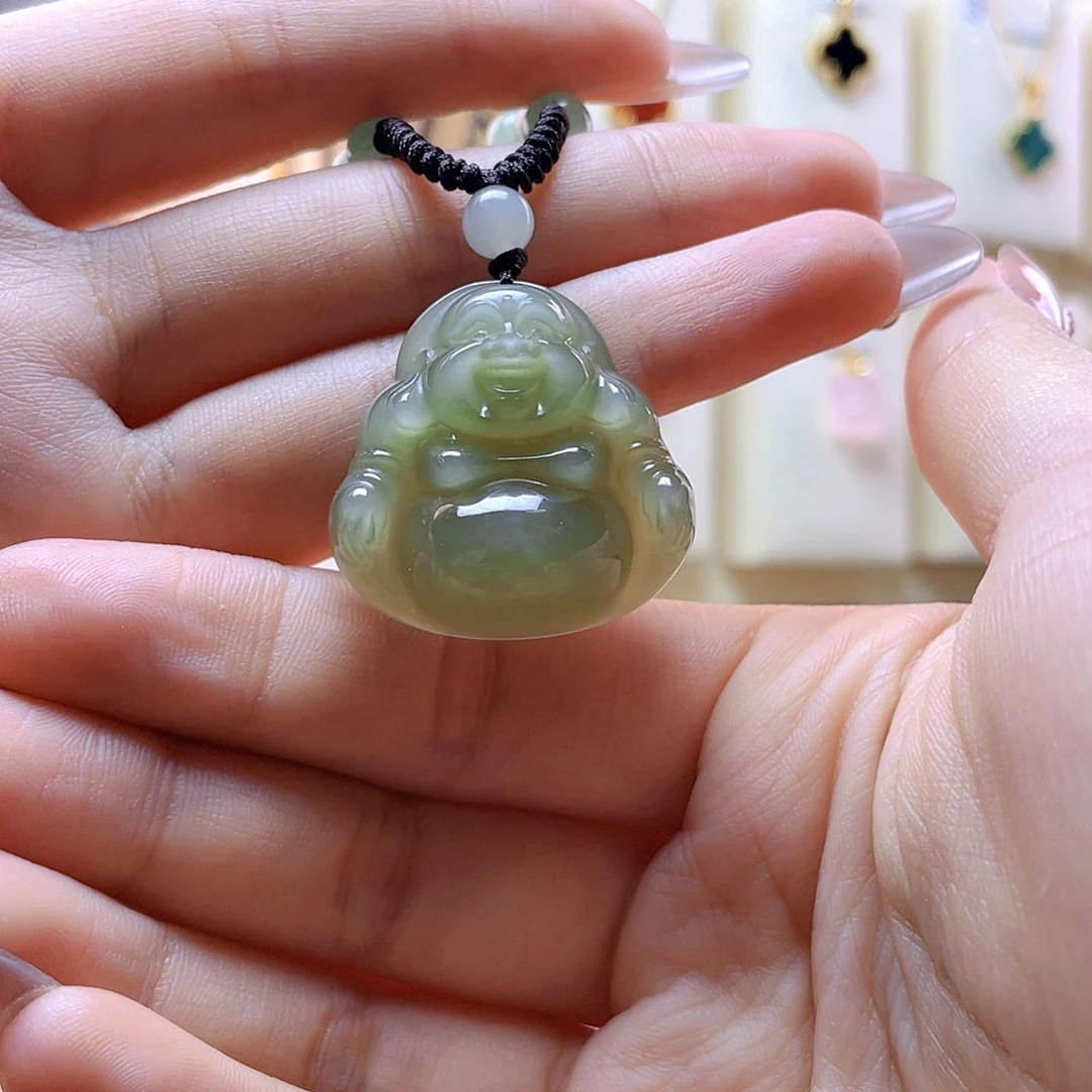 和田玉吊坠(赠链)未镶嵌鱼***方