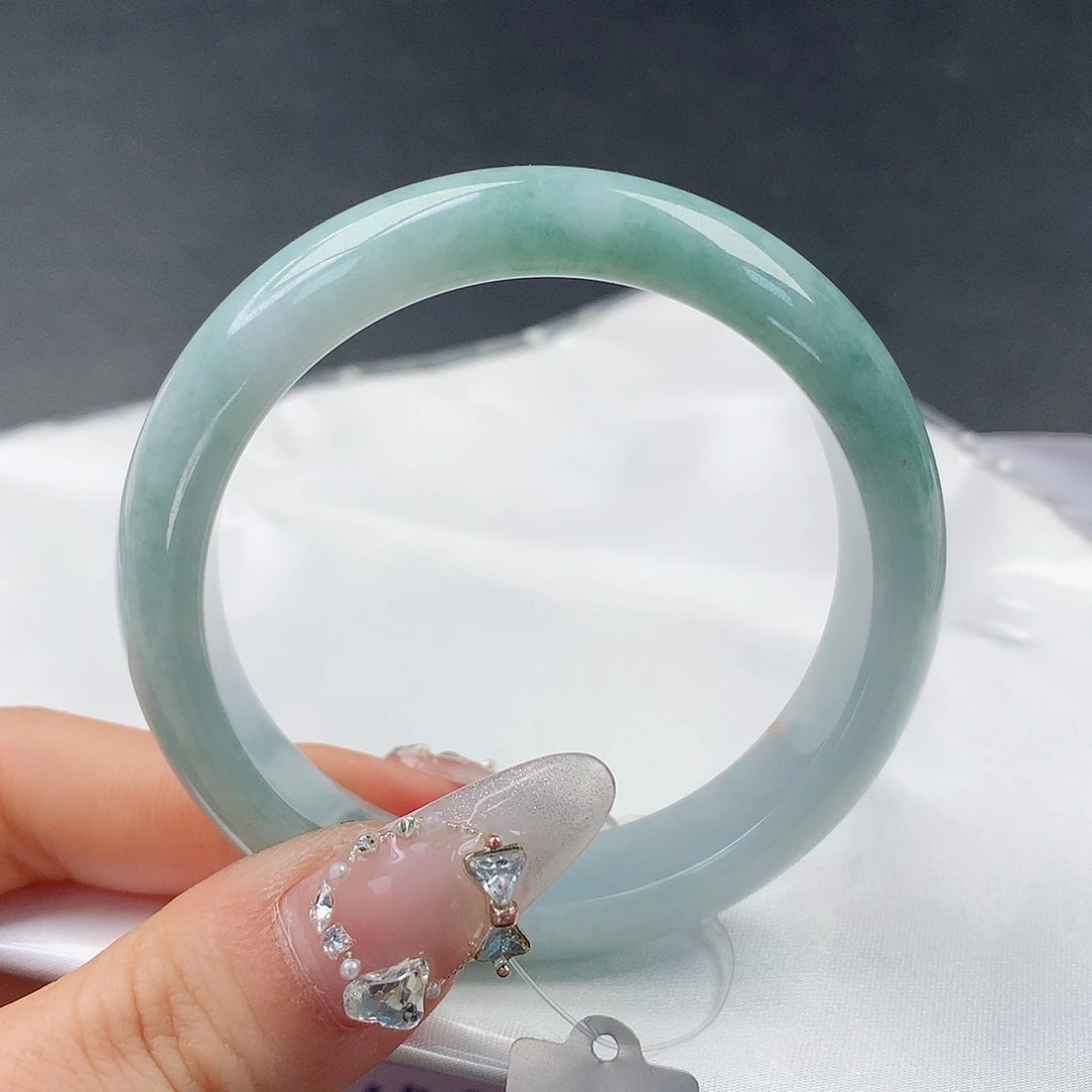 翡翠手镯未镶嵌69正51.6