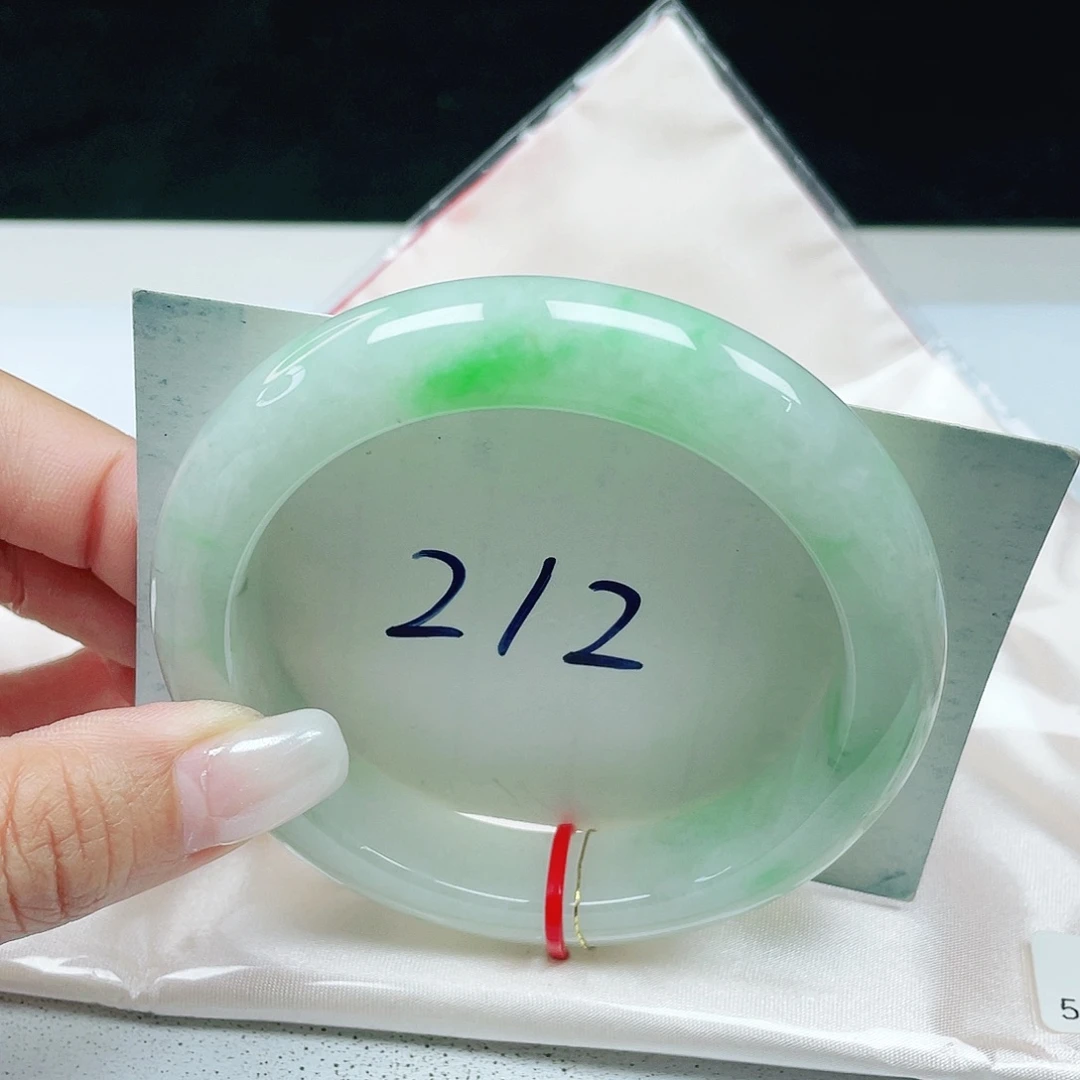 翡翠未镶嵌手镯 正圈59+