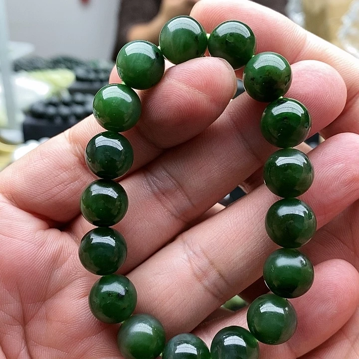 【闪购商品】未镶嵌手链和田玉碧玉12