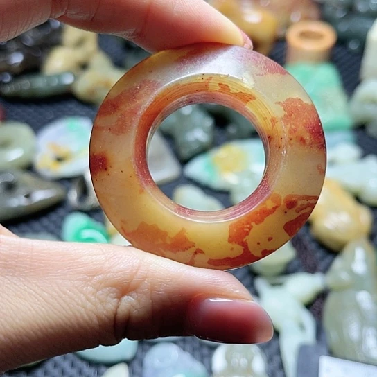 白玉菩提吊坠摆件