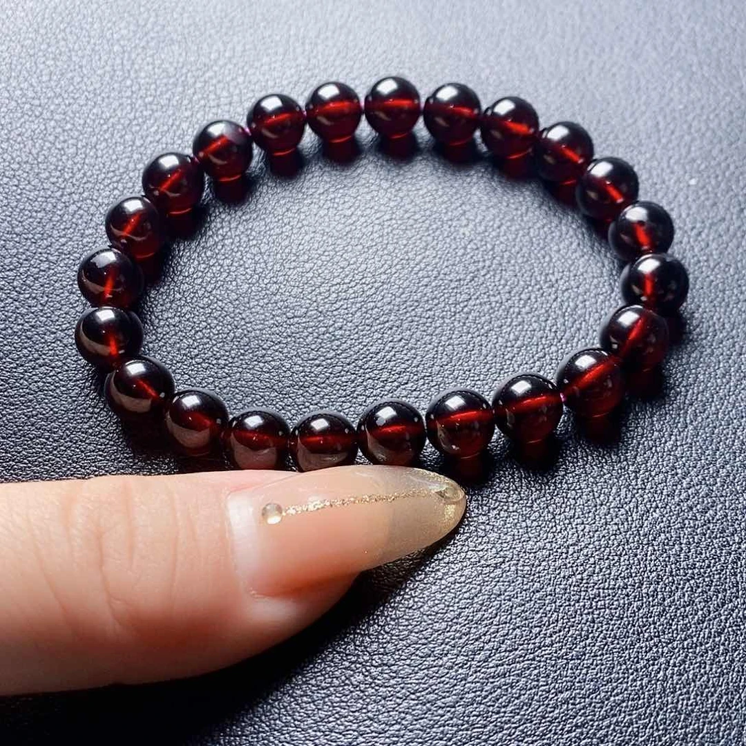 石榴石手链未镶嵌8.0单圈毕业级