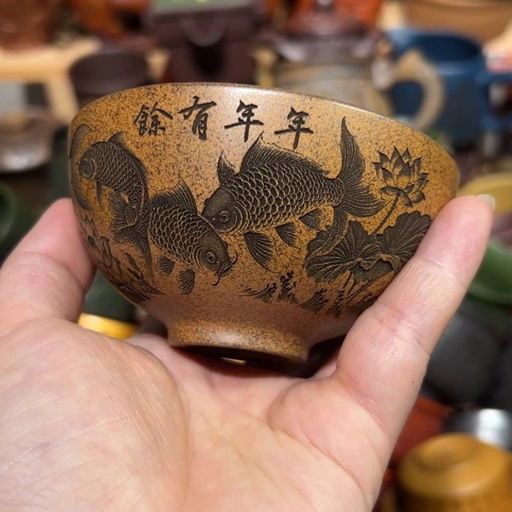 茶杯紫砂宜兴紫砂主人杯