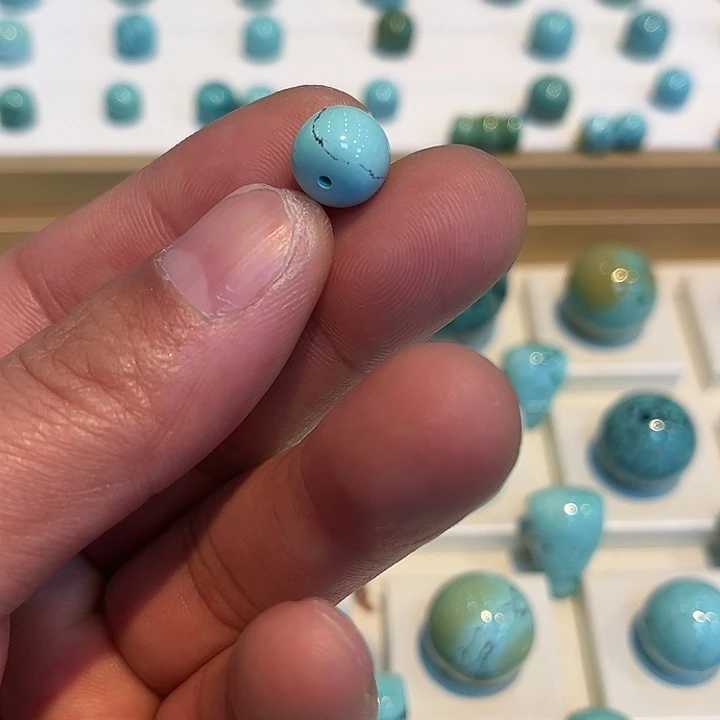 风***语绿松石未镶嵌珠宝奇石