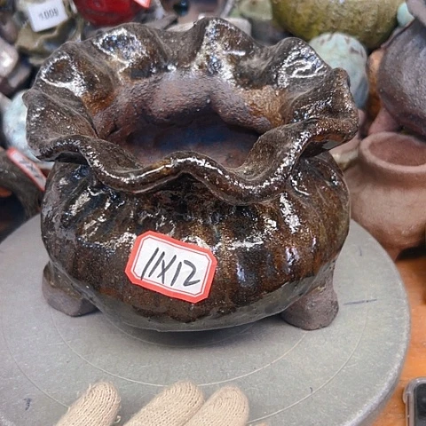 粗陶花盆手工花盆制作就这样