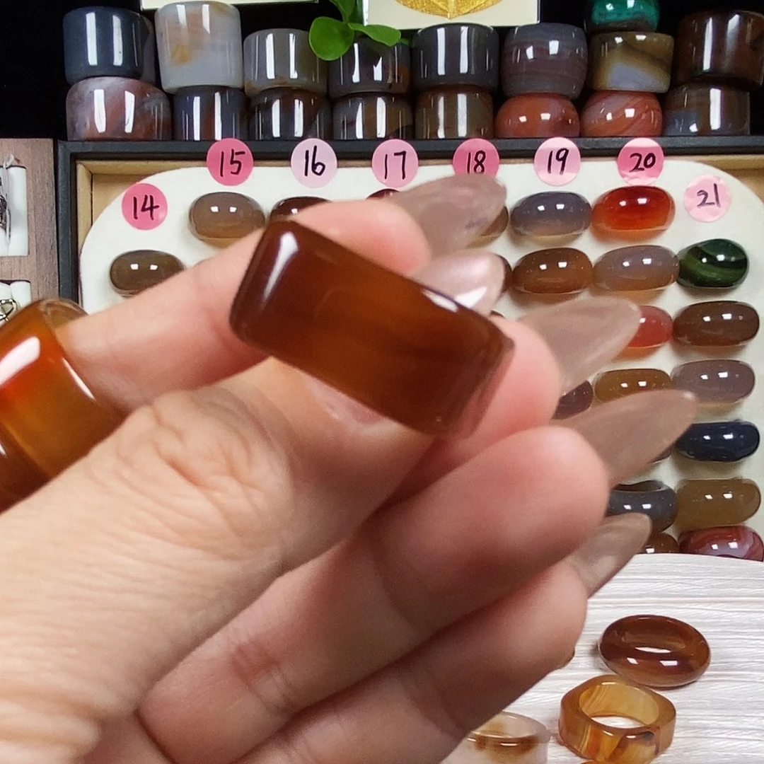 ****玛瑙/玉髓未镶嵌戒指