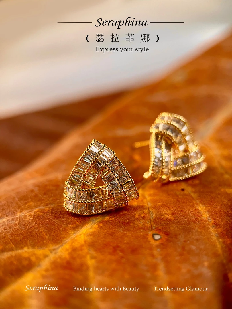 铜合金锆石耳饰 D8871 ★法【最后的公主】春Seraphina限定 耳饰