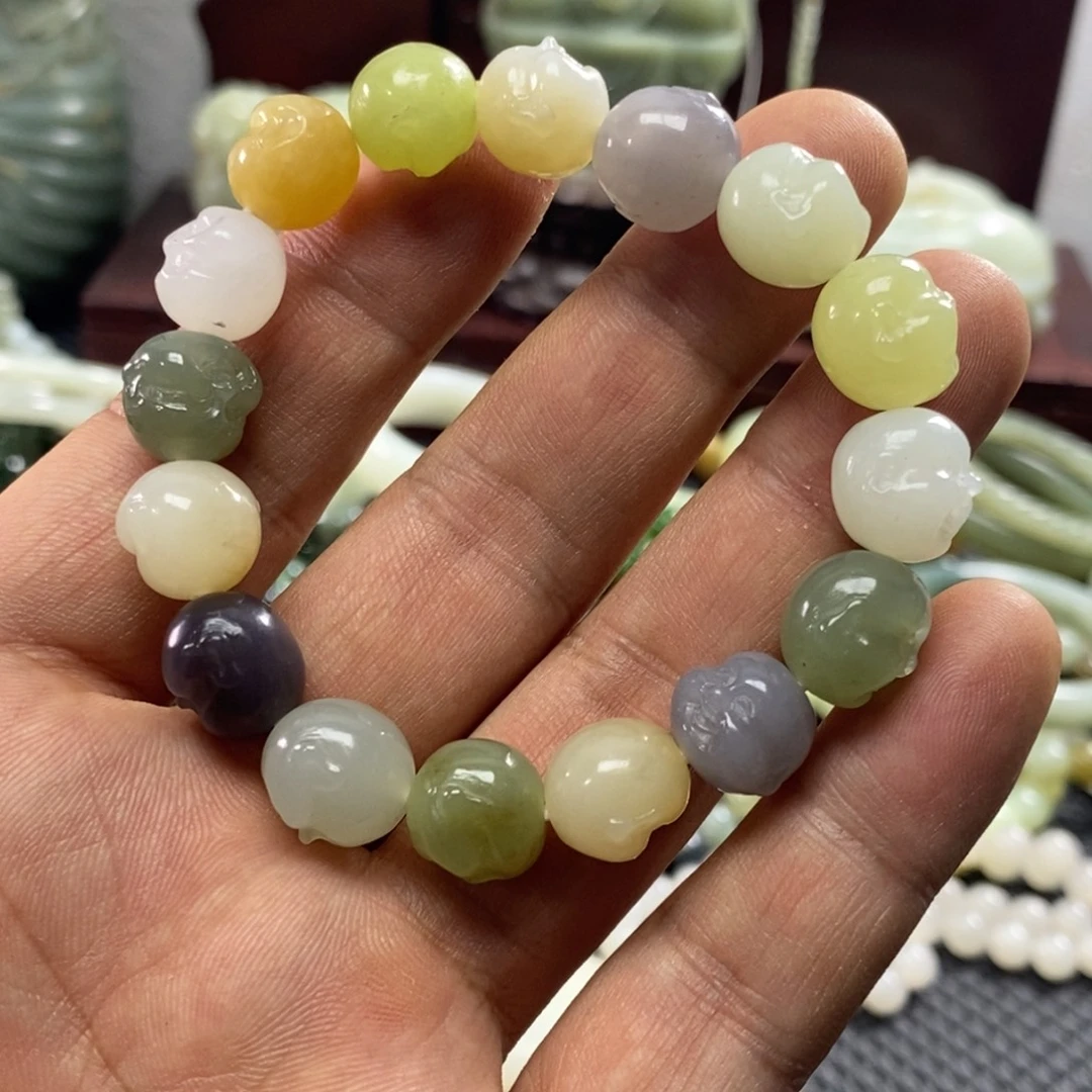 和田玉未镶嵌手链