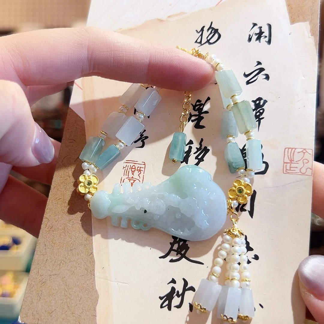 翡翠未镶嵌手链手链