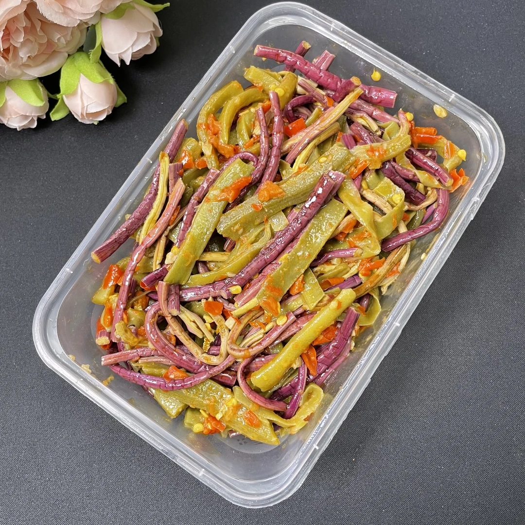 红油双脆蕨菜贡菜老长沙特色开味即食下饭菜不咸香辣脆爽175g/袋