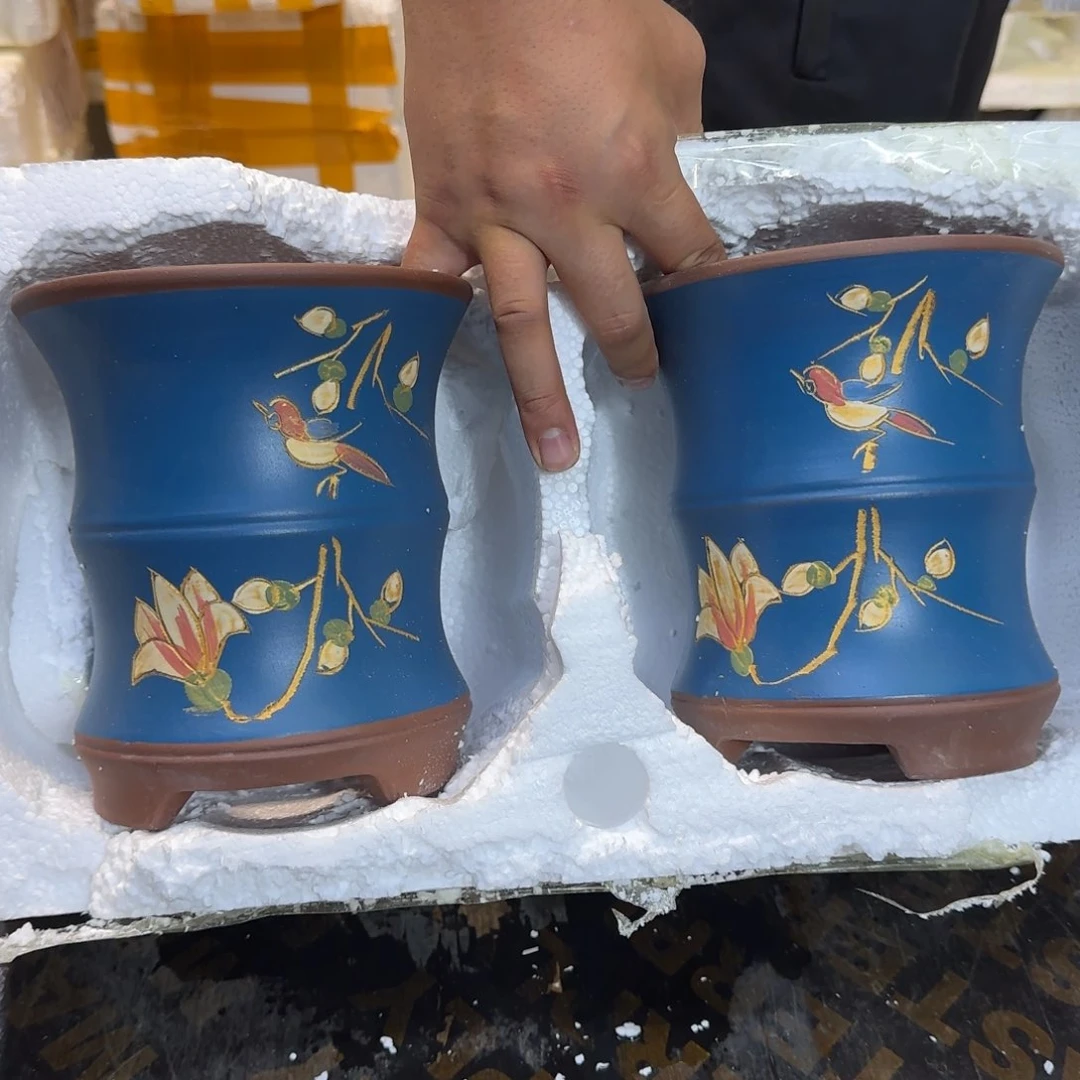 紫砂花盆口径15.18口径
