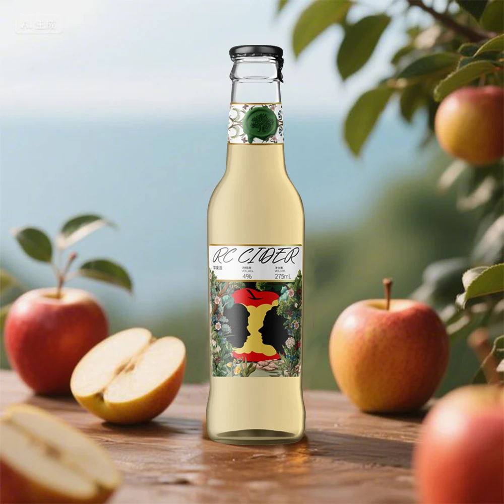 逃牛岭银牛·气泡苹果酒4度275ml*6低度酒果酒微醺果味酒