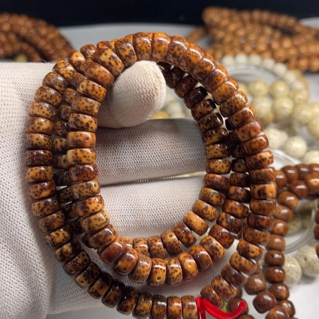 吊坠星月菩提9/5薄切精工药片深色陈华料