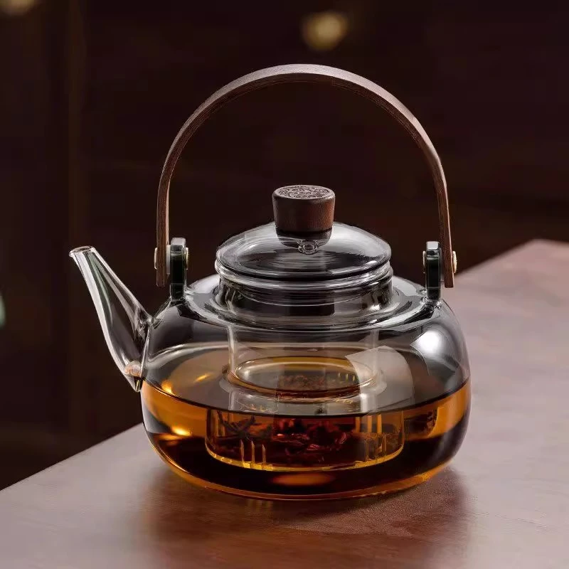 玻璃煮提梁电陶炉可用泡新款加厚耐高硼硅玻璃水杯防摔全套烧水壶