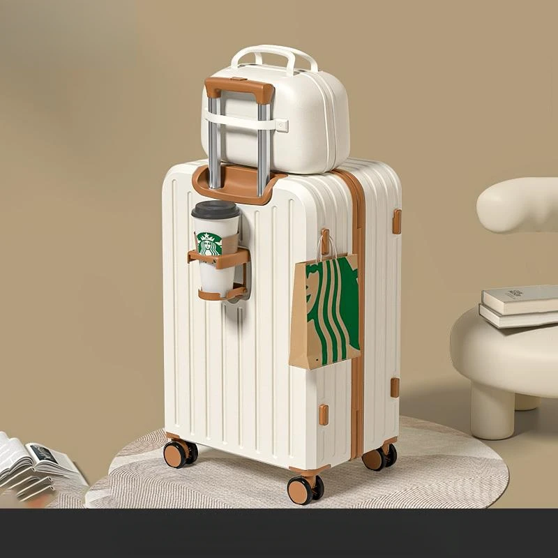 子母行李箱女2025新款26寸大容量旅行拉杆密码登机皮箱子结实耐用