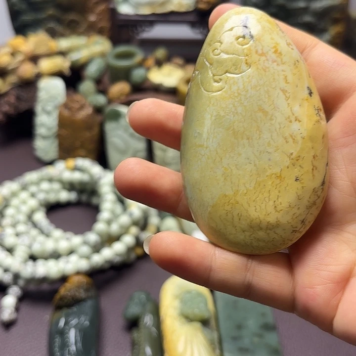 岫岩河磨玉（透闪石质玉）未镶嵌挂件