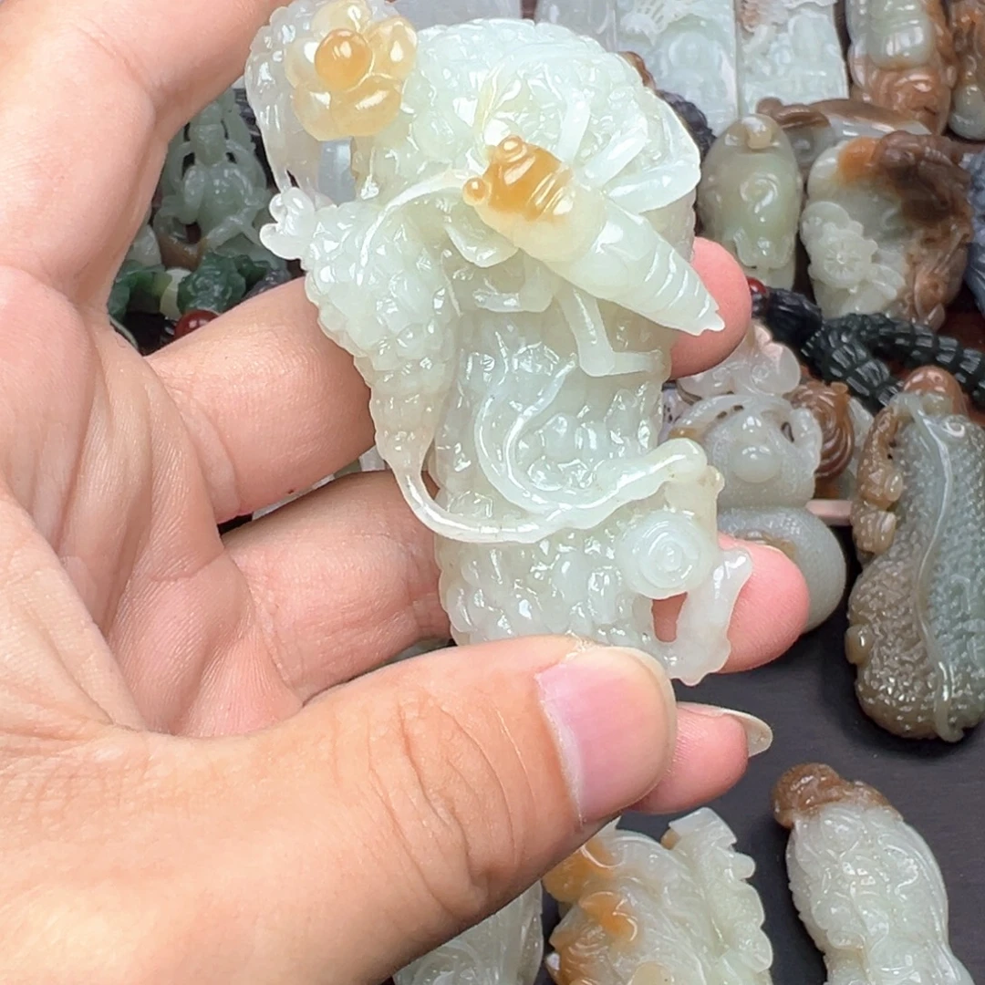 好***血和田玉未镶嵌把件