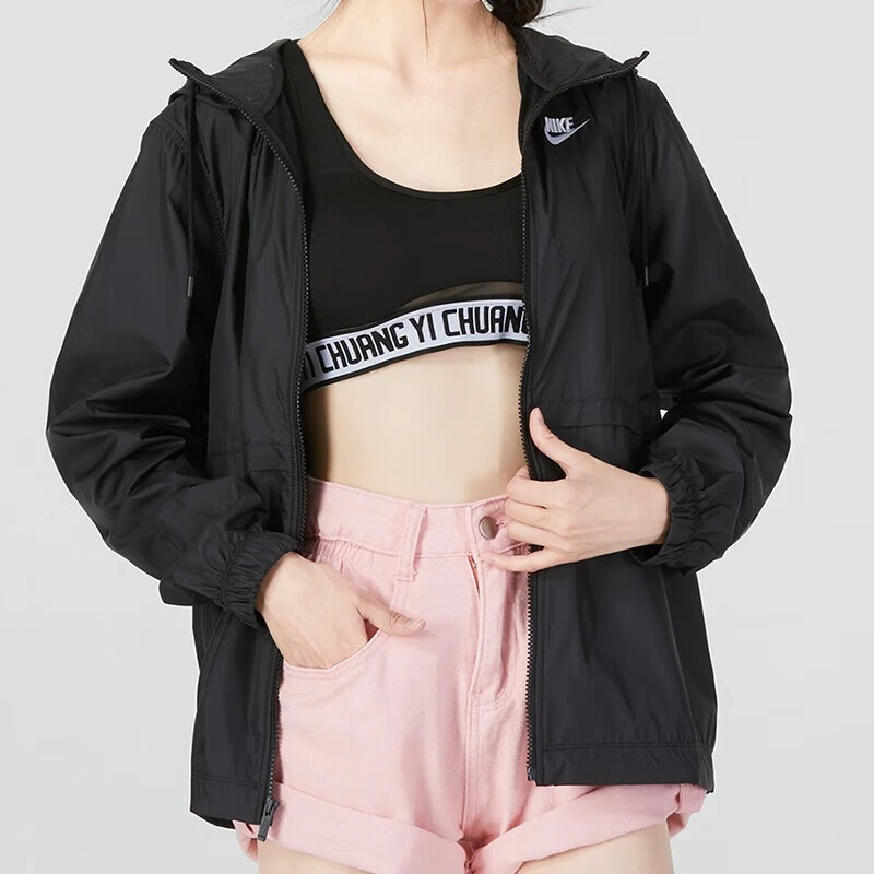 NIKE/耐克外套女装25夏季新款户外休闲运动服梭织防风连帽夹克