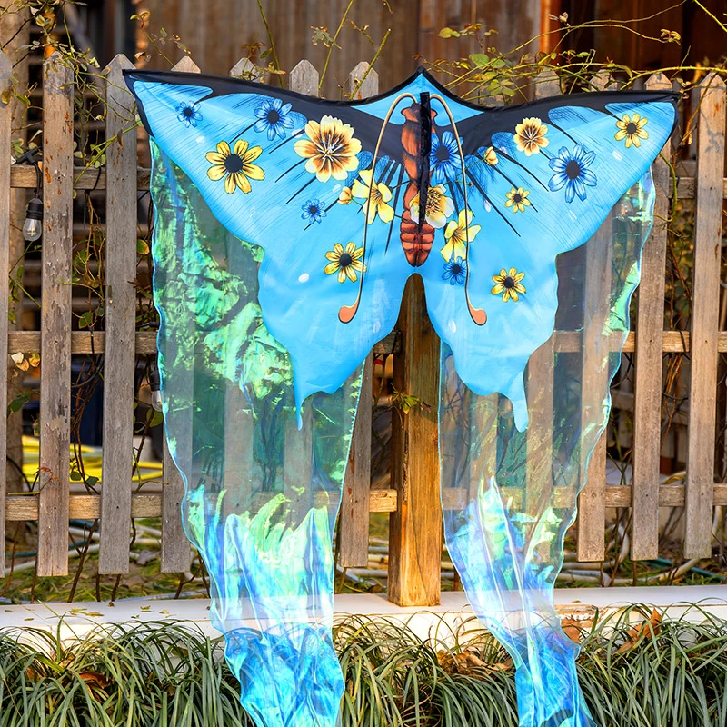 【流光网纱蝴蝶】新款潍坊网纱蝴蝶大小风筝儿童微风易飞