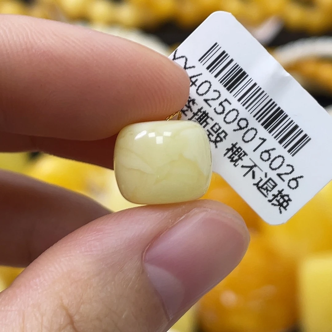 蜜蜡未镶嵌珠宝奇石11.9*9.8mm浓蜡妖花