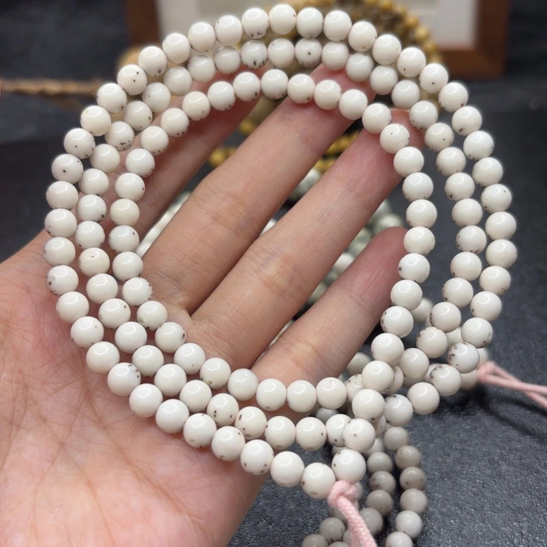 星月菩提吊坠6mm圆珠月大留白头条