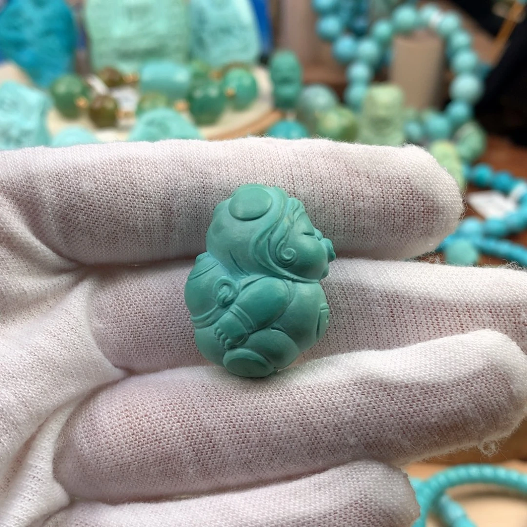 绿松石未镶嵌珠宝奇石15.2mm