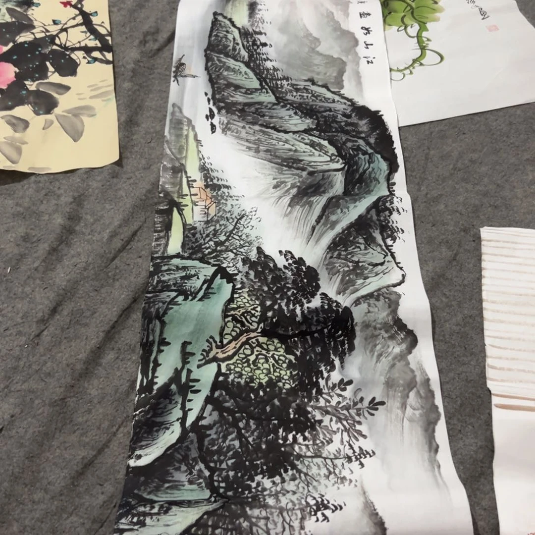 国画国画作品画心一张