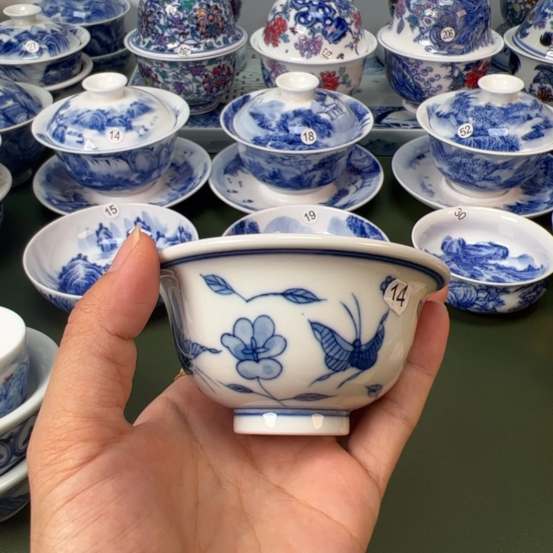 木木景德镇纯手工纯手绘茶具14