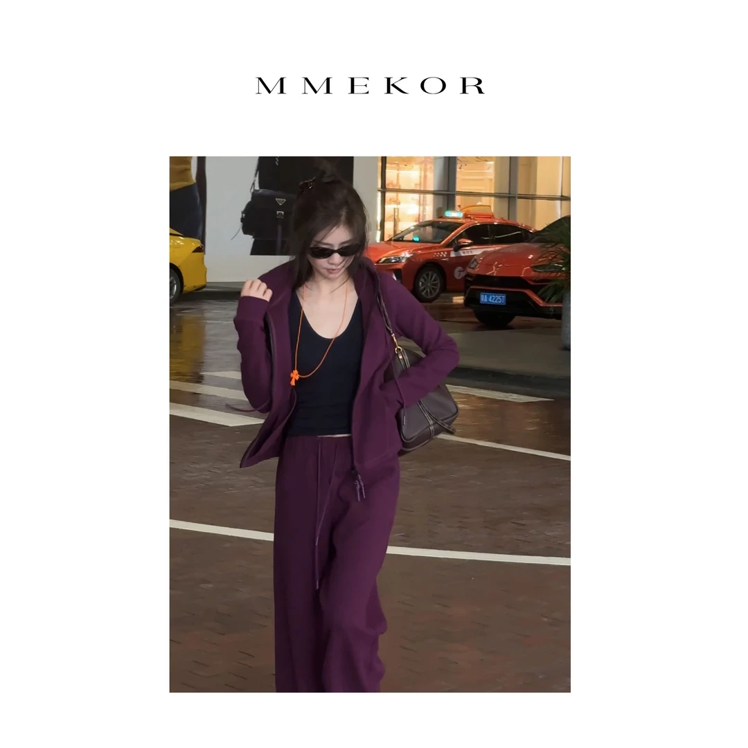 MMEKOR“凯莉套装”2025新款秋款活力常青藤磨毛套装 30293