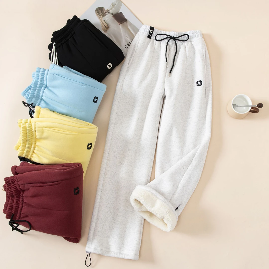 暖冬守护【五彩风车】加厚北极绒华棉两穿休闲裤！裤脚可调节！