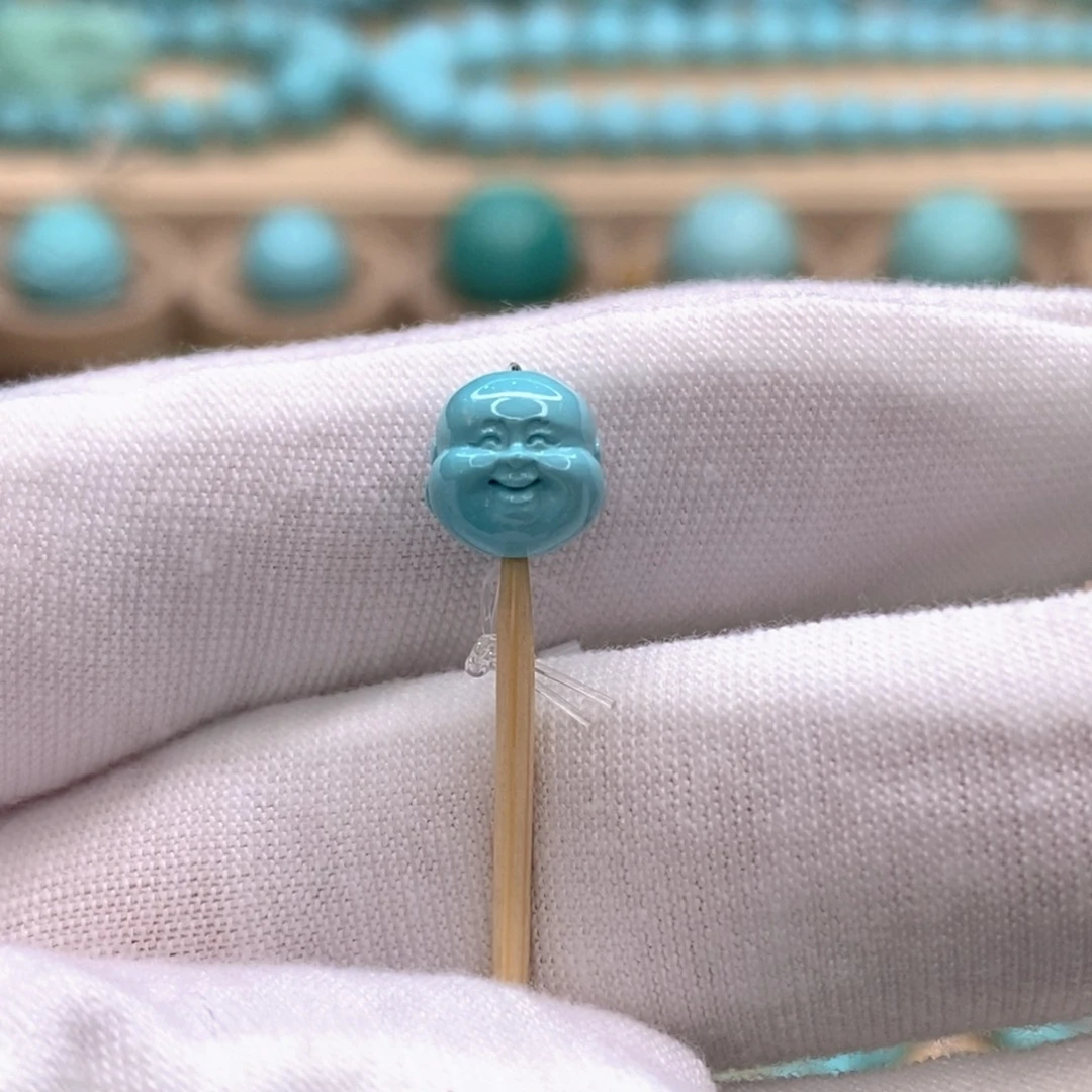 绿松石未镶嵌珠宝奇石7.8mm