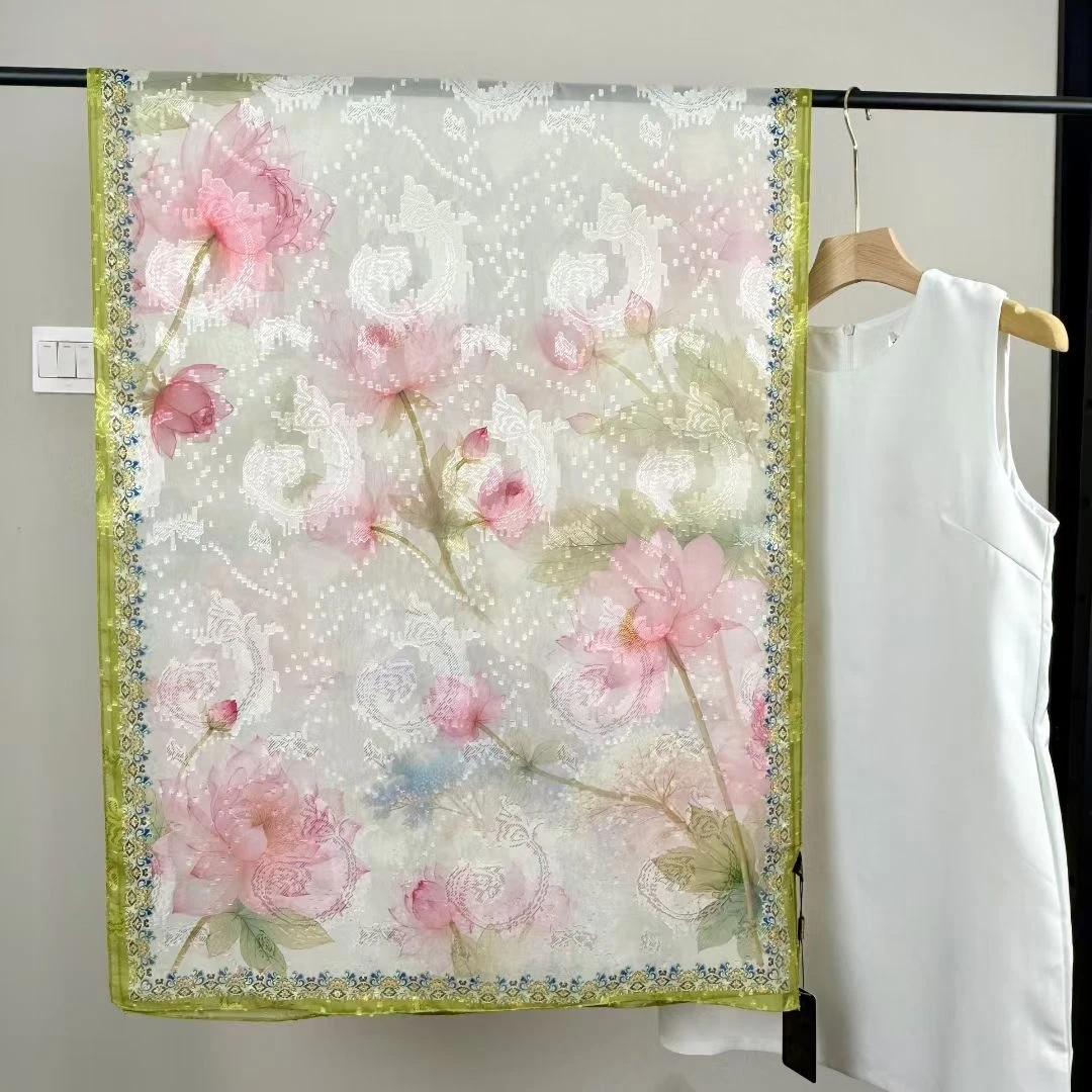 香云剪花【荷美】J45丝巾