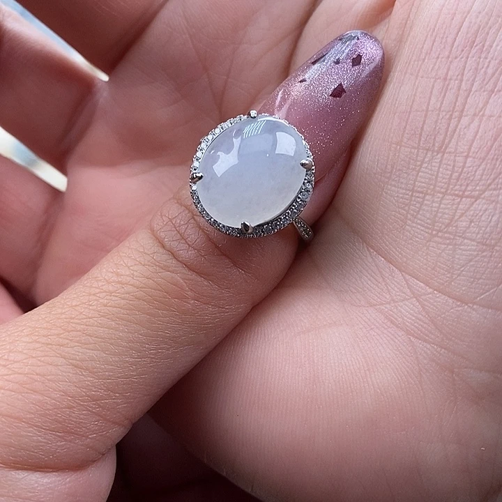 丽***吓翡翠未镶嵌戒指缅甸