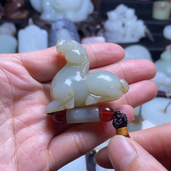 和田玉未镶嵌吊坠(不含链)
