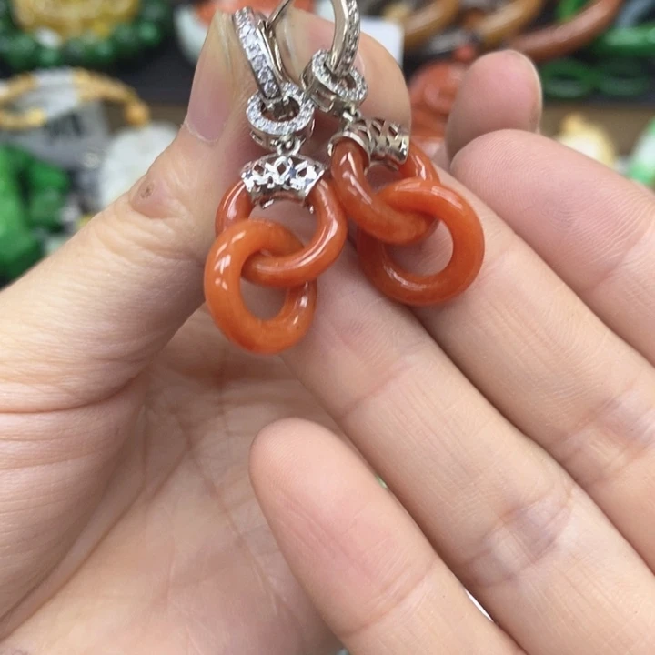 翡翠未镶嵌耳饰耳饰18