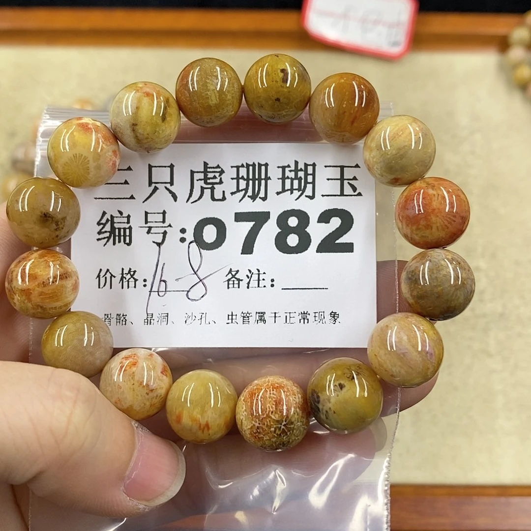 硅化珊瑚（珊瑚玉）1未镶嵌?***小