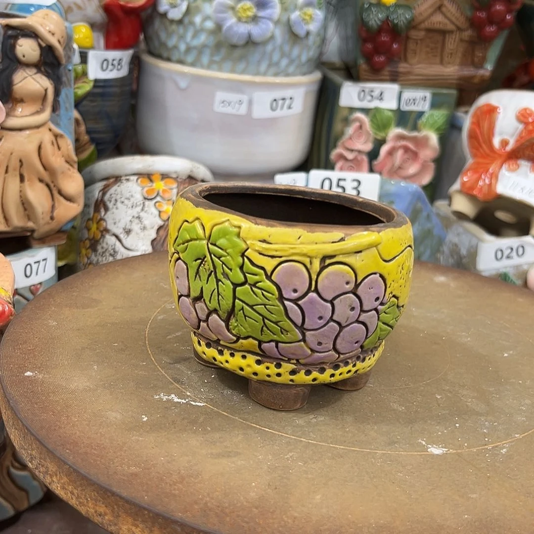 哆*粗陶多肉花盆花盆