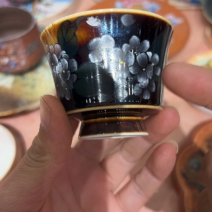 手绘陶瓷茶杯景德镇