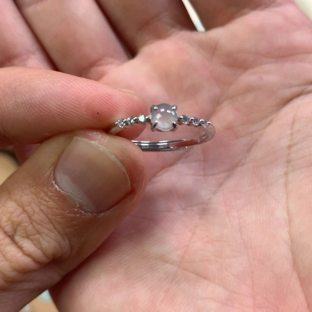 翡翠银S925镶嵌颈饰天然缅甸Ａ货翡翠