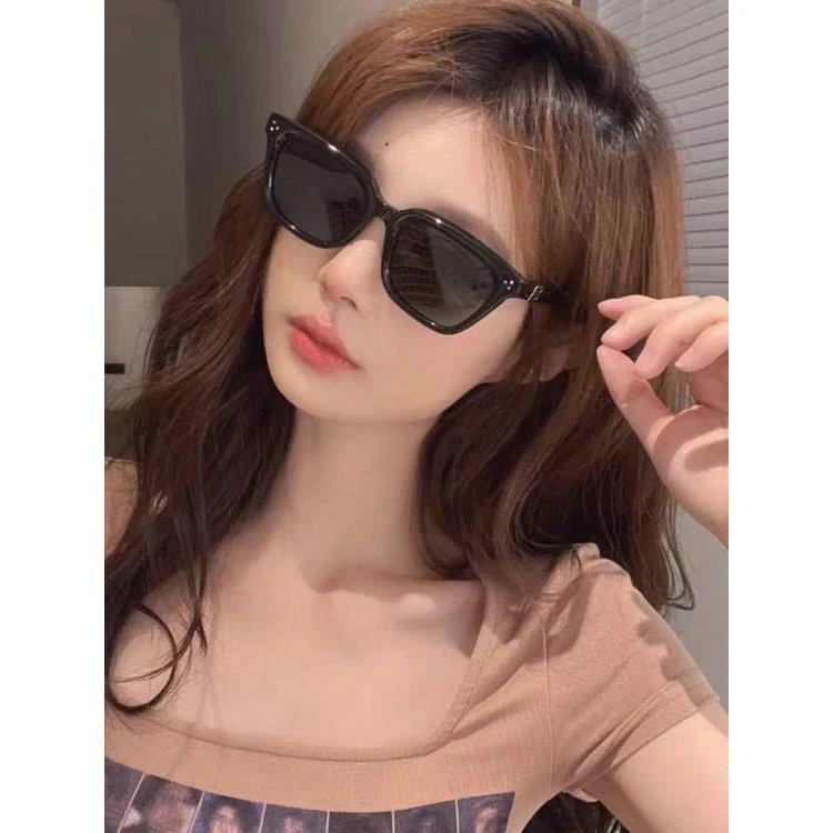 玲姐定制-新款方形墨镜女圆脸显瘦高级感眼镜32910