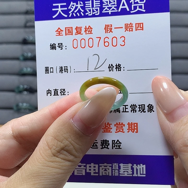 未镶嵌戒圈翡翠7603