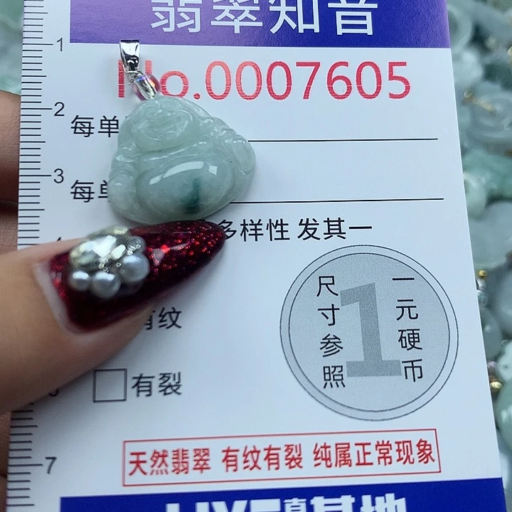 翡翠未镶嵌颈饰7605